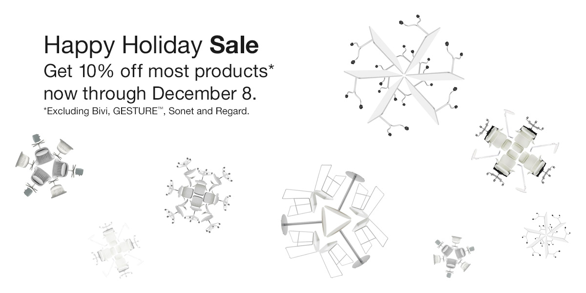 Holiday Sale Banner Ad for Steelcase