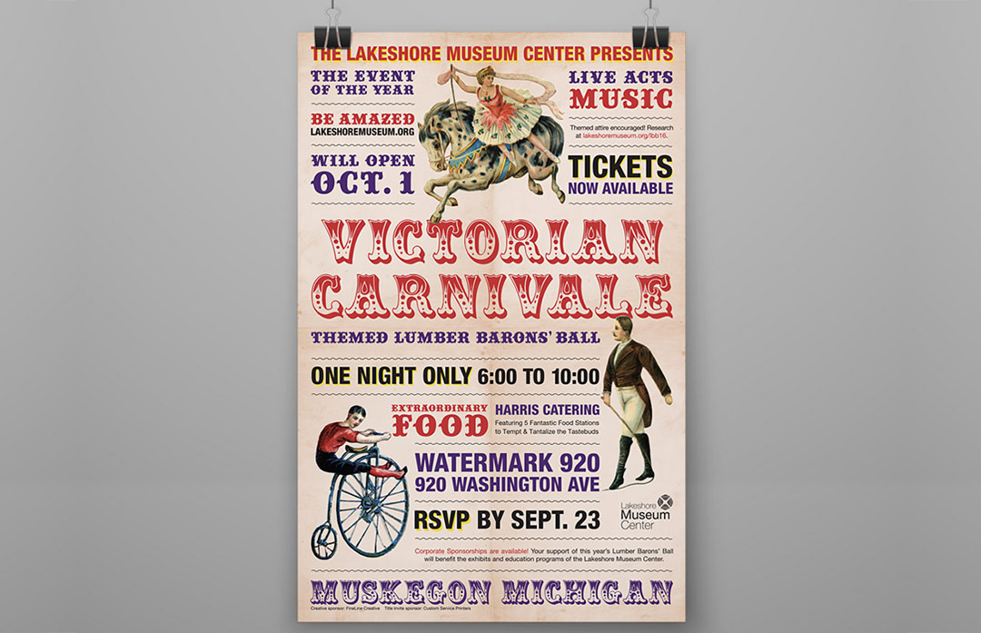 Victorian Carnivale Event Poster